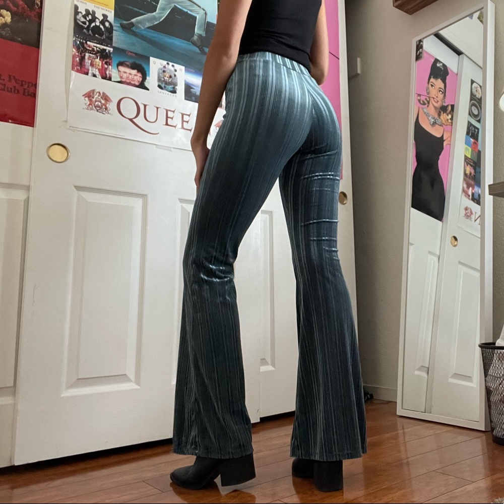 Velvet Flare Pants